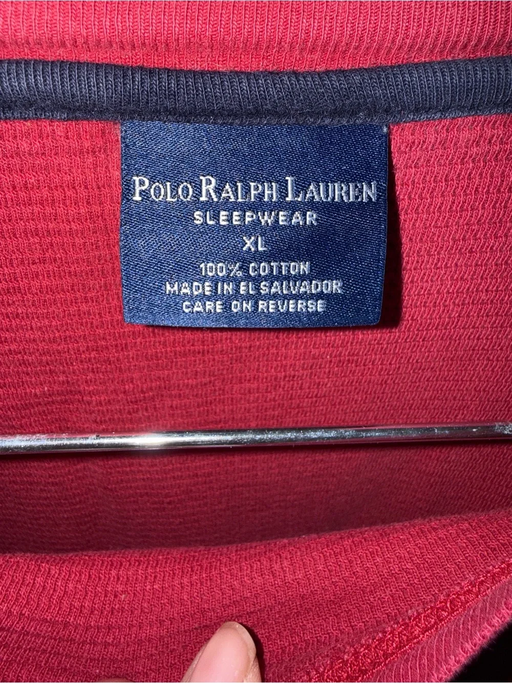 Polo by Ralph Lauren Pink Crew Neck Sleepwear Top